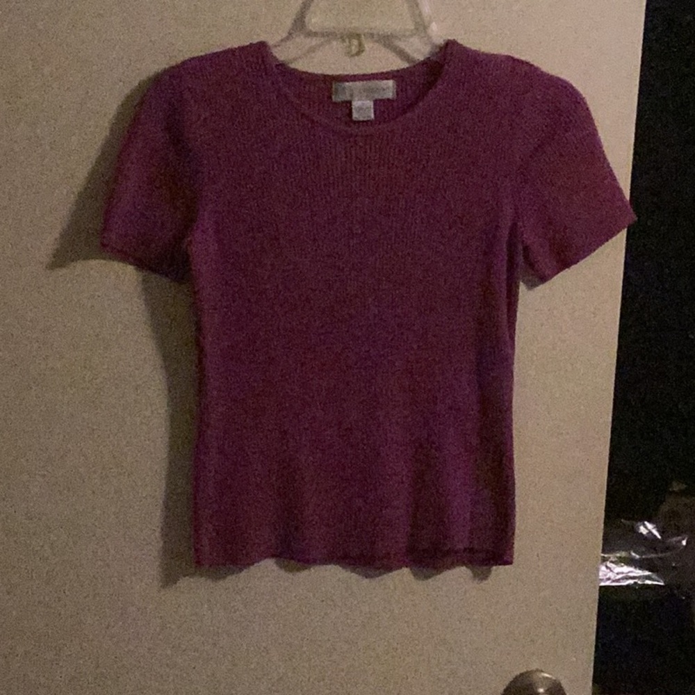 Short sleeve sweater